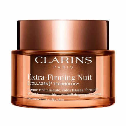 Clarins Extra-Firming Night Cream for Dry Skin, 50ml Firming & Nourishing Overnight Moisturiser