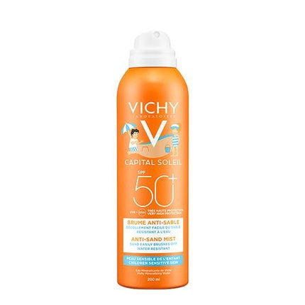 Vichy Ideal Soleil SPF 50+ Anti-Sand Mist for Children, 200ml High Protection Sunscreen Spray