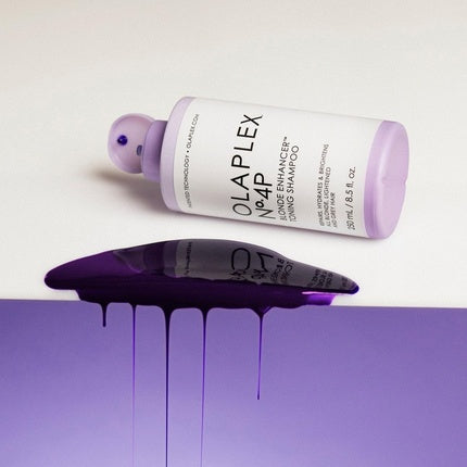 Olaplex No.4P Blonde Enhancer Toning Shampoo, 250ml - Purple Shampoo for Blonde, Grey & Lightened Hair