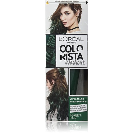 L'Oréal Paris Colorista Washout Green Temporary Hair Colour, 80ml