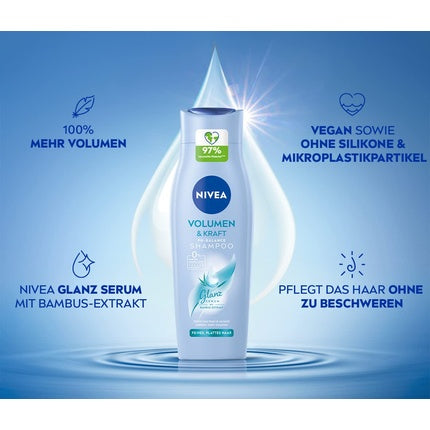 Nivea Volume & Strength pH Balance Shampoo with Bamboo Extract, 400ml