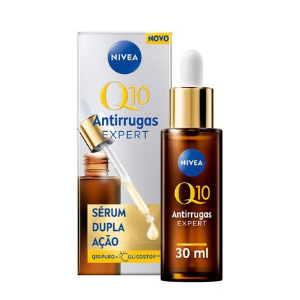 Nivea Q10 Anti-Wrinkle Double Action Serum, 30ml - Firming Face Serum with Coenzyme Q10 for Smoother-Looking Skin