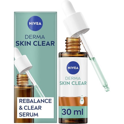 Nivea Derma Skin Clear Serum, 30ml | Daily Face Serum for Blemish-Prone & Clear-Looking Skin