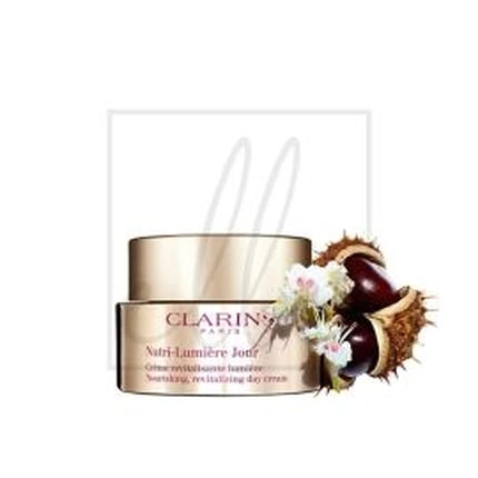 Clarins Nutri-Lumière Nourishing Revitalizing Day Cream, 50ml Daily Face Moisturizer for Mature Skin