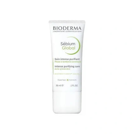 Bioderma Sébium Global Intensive Purifying Care, 30ml – Daily Moisturiser for Combination to Oily & Blemish-Prone Skin