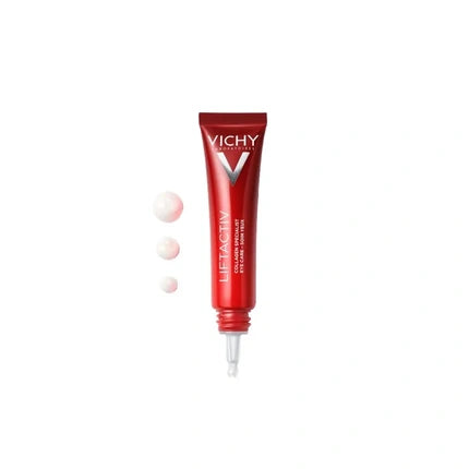 Vichy Liftactiv Collagen Specialist Eye Care, 15ml Anti-Ageing Eye Cream for Fine Lines & Dark Circles