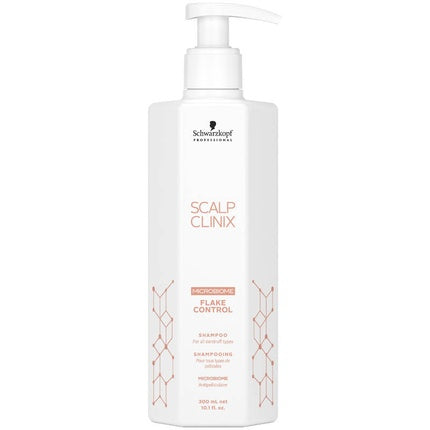 Schwarzkopf Professional BC Scalp Clinix Microbiome Flake Control Shampoo, 300ml | Professional Shampoo for Flake-Prone Scalp