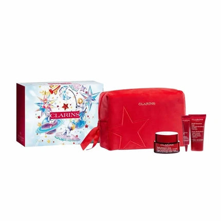 Clarins Super Restorative Collection Gift Set 4 Pieces for Mature Skin Skincare Routine