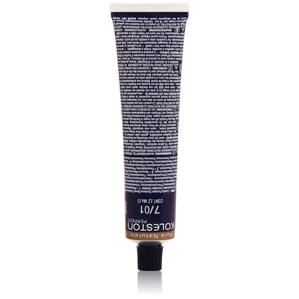 Wella Professionals Koleston Perfect 7/01 Medium Blonde Natural Ash Permanent Hair Colour, 60ml