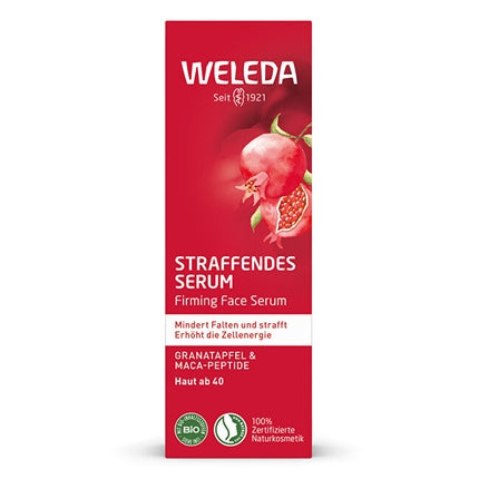 Weleda Smoothing Pomegranate Firming Face Serum with Pomegranate & Maca Peptides, 30ml Hydrating Facial Serum