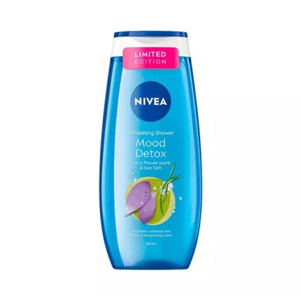 Nivea Mood Detox Shower Gel Lotus Flower & Sea Salt, 250ml Refreshing Body Wash