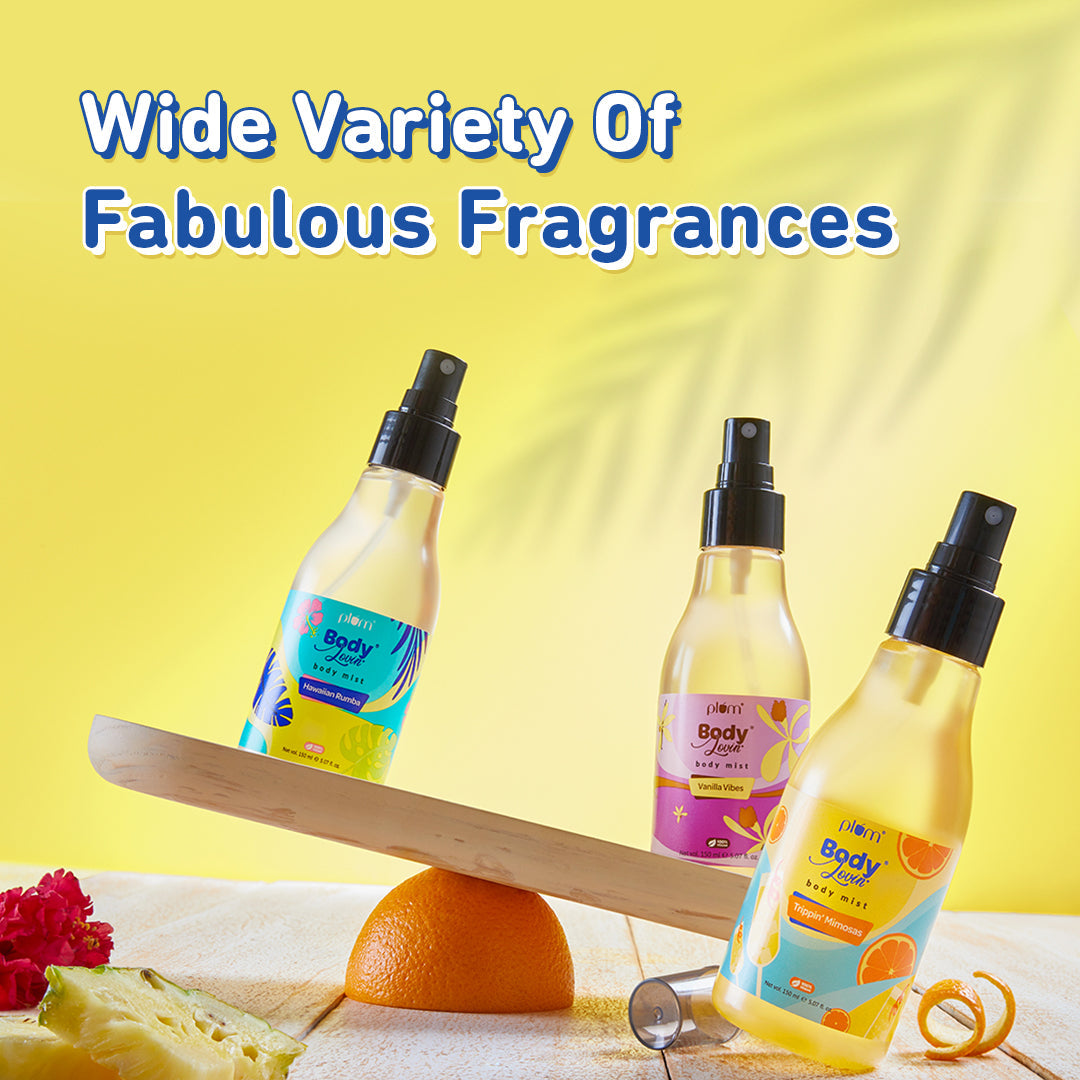 Plum Trippin' Mimosas Body Mist by Plum BodyLovin' | Long Lasting | Travel-Friendly | Citrusy Fragrance | Perfume Body Spray, 150ml Buy at Indicrest Image 7