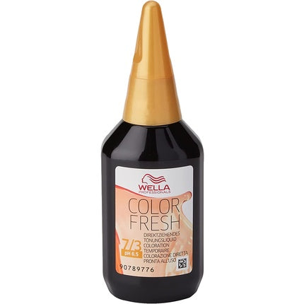 Wella Color Fresh Shampoo Medium Blonde Gold, 50ml Colour Care Shampoo for Blonde Hair