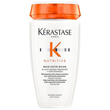Kérastase Nutritive Bain Satin Riche Nourishing Shampoo, 500ml | Deep Nourishing Shampoo for Very Dry Hair