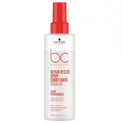Schwarzkopf Professional BC Bonacure Repair Rescue Spray Conditioner with Arginine, 200ml – Leave-In Conditioner for Damaged Hair