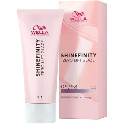 Wella Professionals Shinefinity Glaze Hair Color, 60ml Zero-Lift Demi-Permanent Hair Color