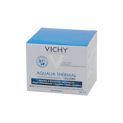 Vichy Aqualia Thermal Light Rehydrating Cream for Normal Skin, 50ml Daily Hydrating Face Moisturiser