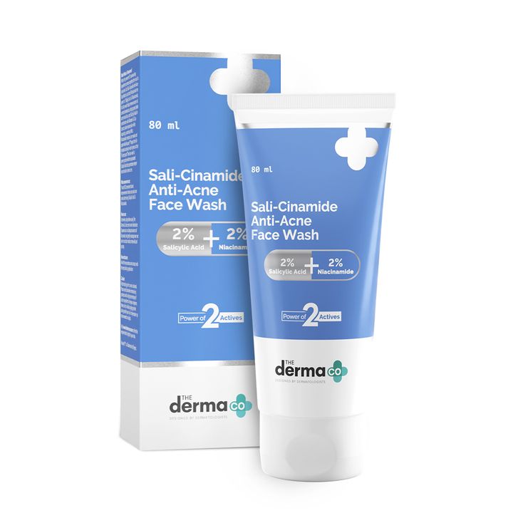 The Derma Co Sali-Cinamide Anti-Acne Face Wash 80ml - Indicrest Buy at Indicrest