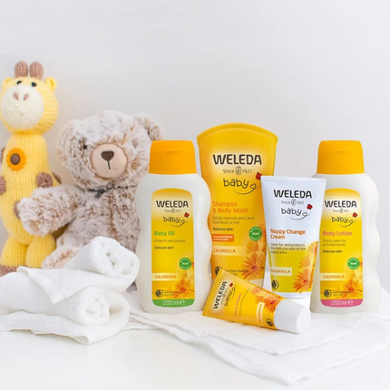 Weleda Calendula Caring Oil - Nourishing Body Oil for Dry & Sensitive Skin with Natural Plant Oils