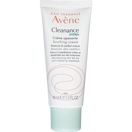 Avène Cleanance Hydra Soothing Cream, 40ml Moisturising Face Cream for Dry & Blemish-Prone Skin