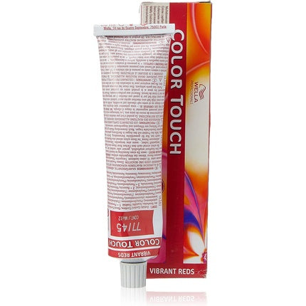 Wella Professionals Color Touch 77/45 Medium Blonde Intensive Red Mahogany Demi-Permanent Hair Color, 60ml