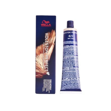 Wella Professionals Koleston Perfect Me+ Pure Naturals 4/0 Medium Brown Permanent Hair Color, 60ml