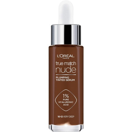 L'Oréal Paris True Match Nude Plumping Tinted Serum with 1% Hyaluronic Acid Lightweight Serum Foundation