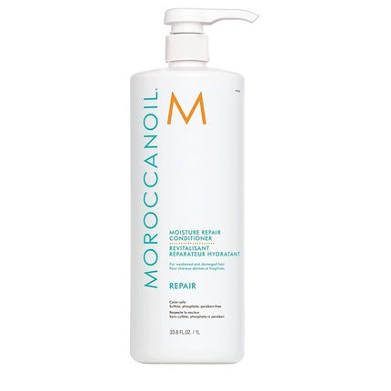 Moroccanoil Moisture Repair Conditioner, 1000ml (33.8 fl oz) for Damaged Hair