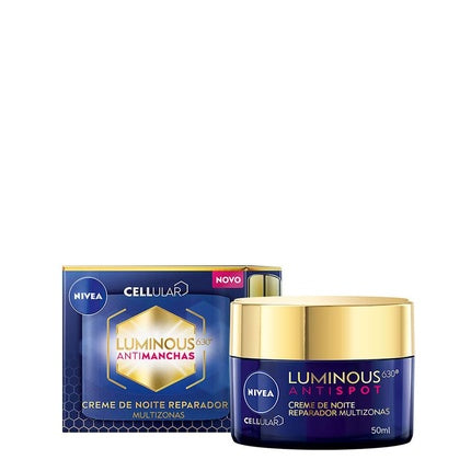 Nivea Cellular Luminous 630 Anti-Dark Spot Night Repair Cream, 50ml | Overnight Brightening Face Cream