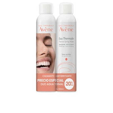Avène Thermal Spring Water Spray Duo 2 x 300ml – Soothing Face & Body Mist for Sensitive Skin