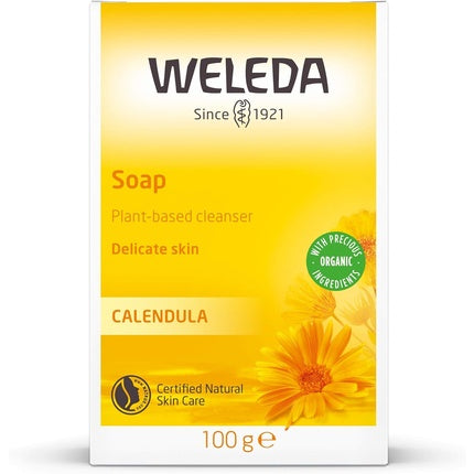 Weleda Calendula Baby Soap, 100g | Gentle Natural Baby Cleansing Soap for Delicate Skin
