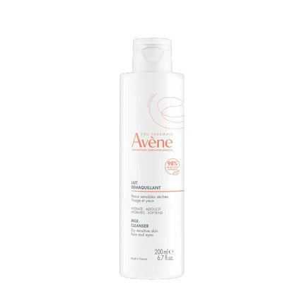 Avène Cleansing Milk Makeup Remover, 200ml Gentle Cleanser for Sensitive to Very Dry Skin