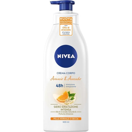 Nivea Orange Flower & Avocado Hydration Body Milk, 500ml Moisturizing Body Lotion