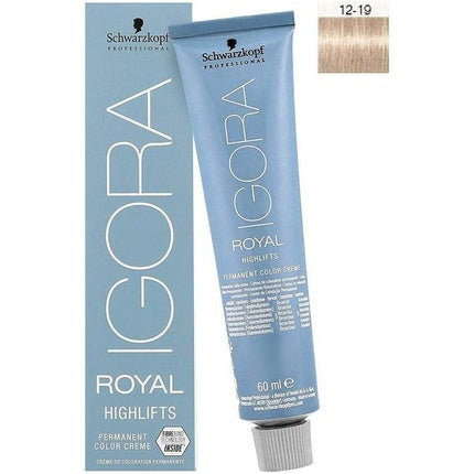 Schwarzkopf Professional Igora Royal Highlifts 12-1 Special Blonde Cendre Permanent Hair Colour, 60ml