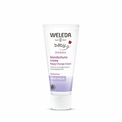 Weleda White Mallow Nappy Change Cream, 50ml Soothing Baby Diaper Cream for Sensitive Skin