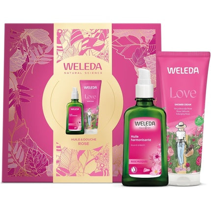 Weleda Christmas Body Care Gift Set with Body Oil, 100ml & Shower Gel, 200ml