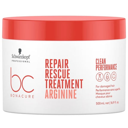 Schwarzkopf Professional Bonacure Repair Rescue Restorative Hair Treatment Mask for Damaged Hair, 500ml