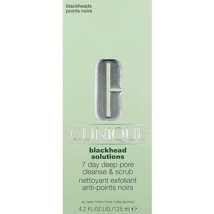 Clinique Blackhead Solutions 7 Day Deep Pore Cleanse & Scrub, 125ml Exfoliating Face Cleanser