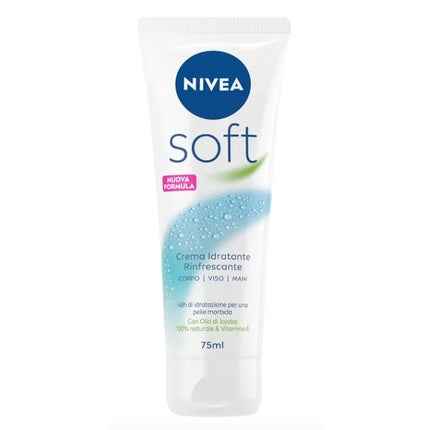 Nivea Soft Moisturizing Cream Refreshing Face, Body & Hands, 75ml