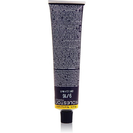 Wella Professionals Koleston Perfect Rich Naturals 9/16 Light Blonde Ash Violet Permanent Hair Color, 60ml