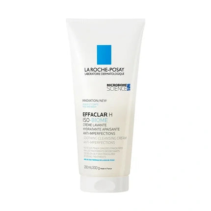 La Roche-Posay Effaclar H Iso-Biome Cleansing Cream, 200ml Soothing Face Cleanser for Oily & Fragile Skin