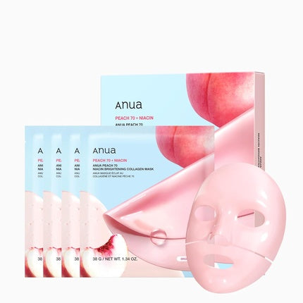 Anua Peach 70 Niacin Brightening Collagen Overnight Face Mask with Niacinamide