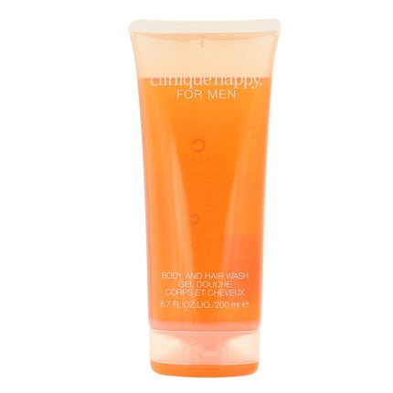 Clinique Happy for Men Body and Hair Wash, 200ml - Refreshing Hair & Body Cleanser