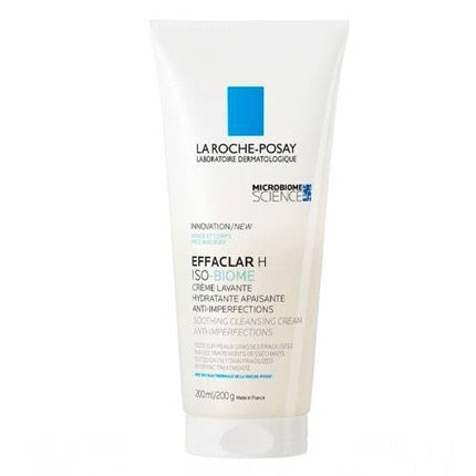 La Roche-Posay Effaclar H Iso-Biome Cleansing Cream, 200ml Soothing Face Cleanser for Oily & Fragile Skin