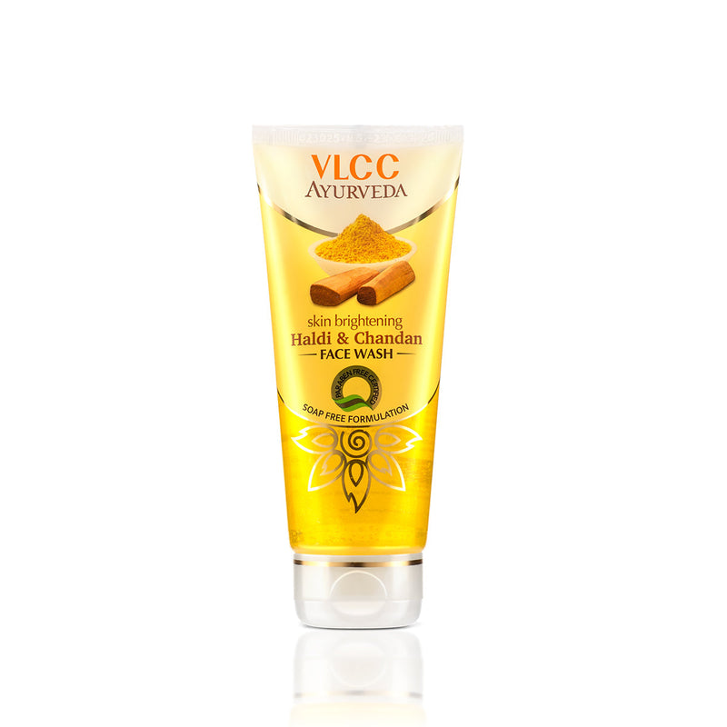 VLCC Ayurveda Haldi & Chandan Face Wash tube on a white background Buy at Indicrest