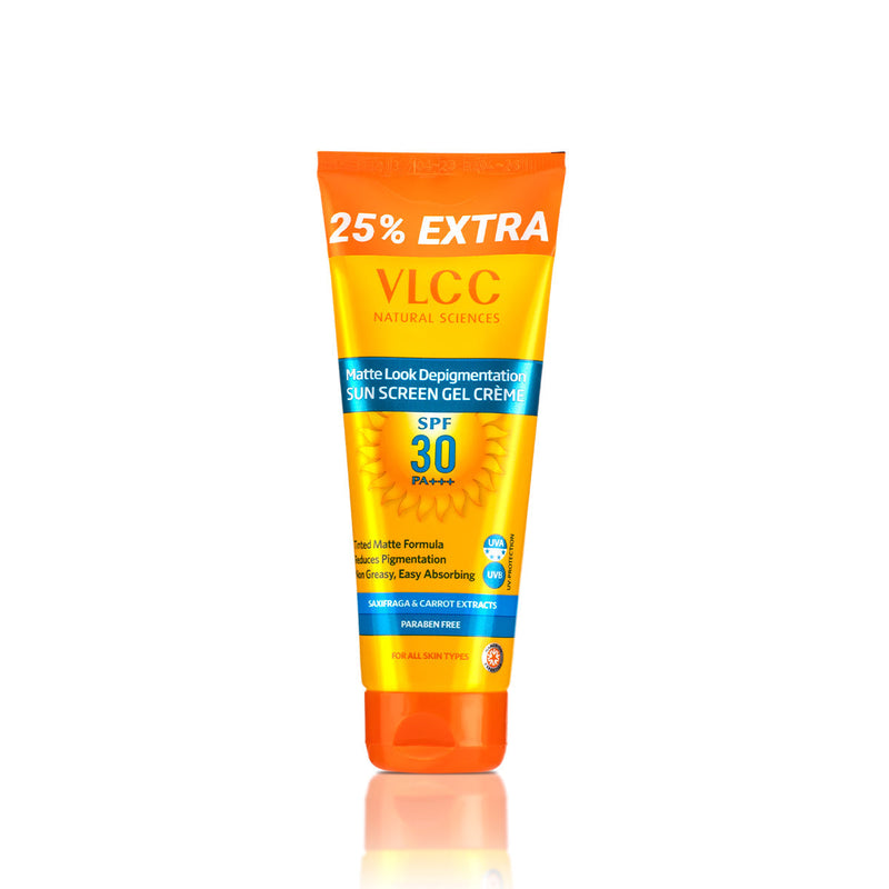 VLCC sunscreen gel cream tube with SPF 30 on a white background Buy at Indicrest