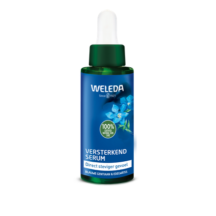Weleda Blue Gentian & Edelweiss Strengthening Serum Firming Face Serum with Blue Gentian, Edelweiss & Hyaluronic Acid