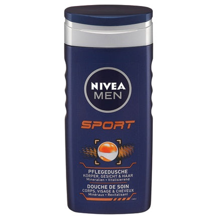 Nivea MEN Sport Shower Gel, 250ml Body, Face & Hair Wash
