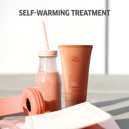 Wella Professionals Invigo Nutri-Enrich Warming Express Mask, 150ml - Nourishing Hair Mask for Dry Hair