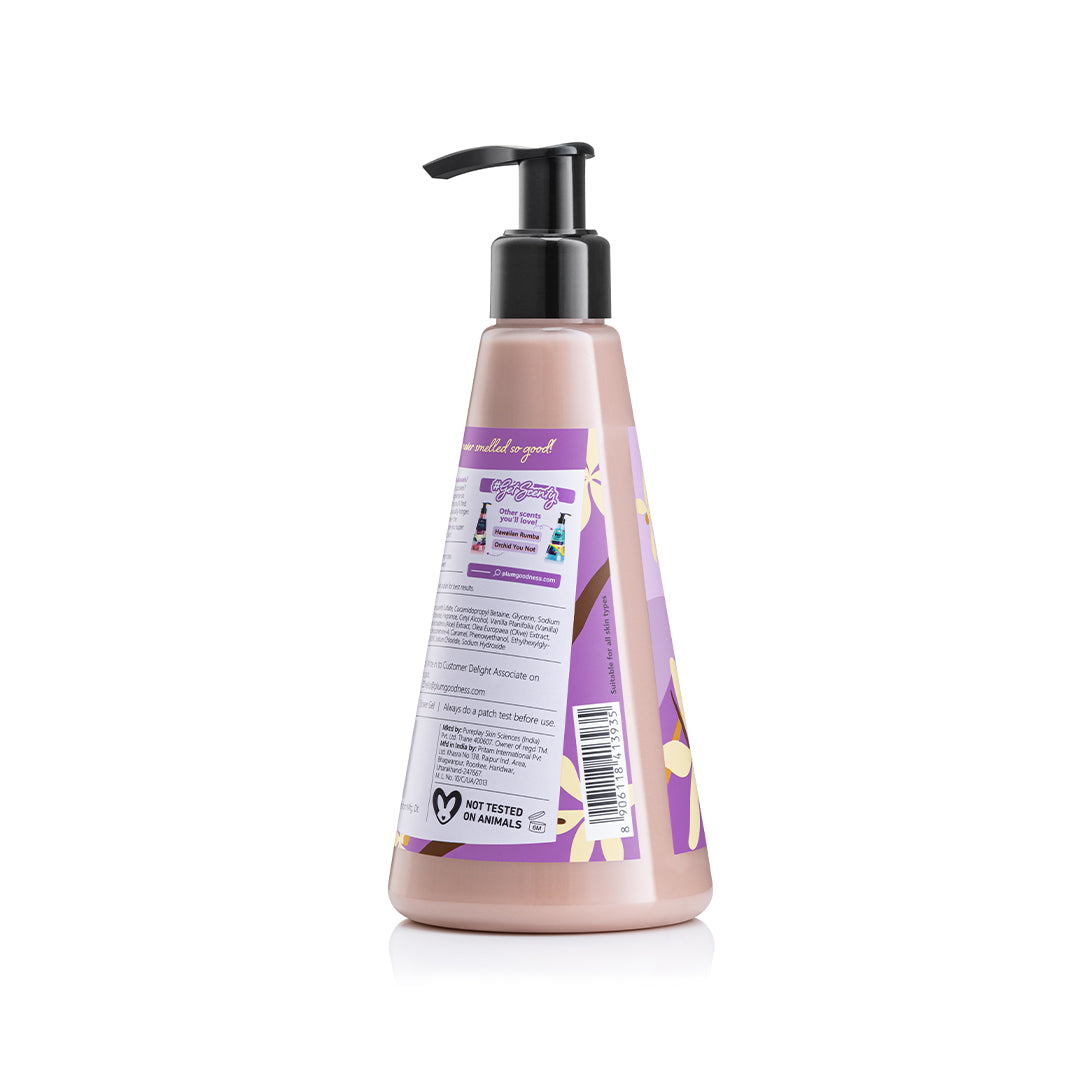 Plum Vanilla Vibes Body Wash by Plum BodyLovin' | SLS-Free | Hydrating Formula | Warm Vanilla Fragrance | Aloe-Infused Body Wash, 240ml Buy at Indicrest Image 10